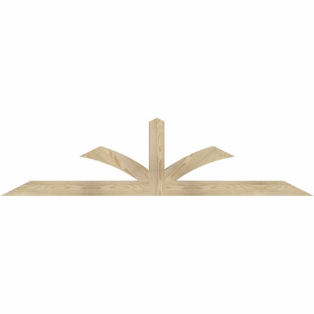 Ekena Millwork Richland Rough Sawn Timber Gable Bracket, Douglas Fir, 84"W x 21"H x 4"D x 4"F, 6/12 Pitch GBW084X21X0404RIC00RDF